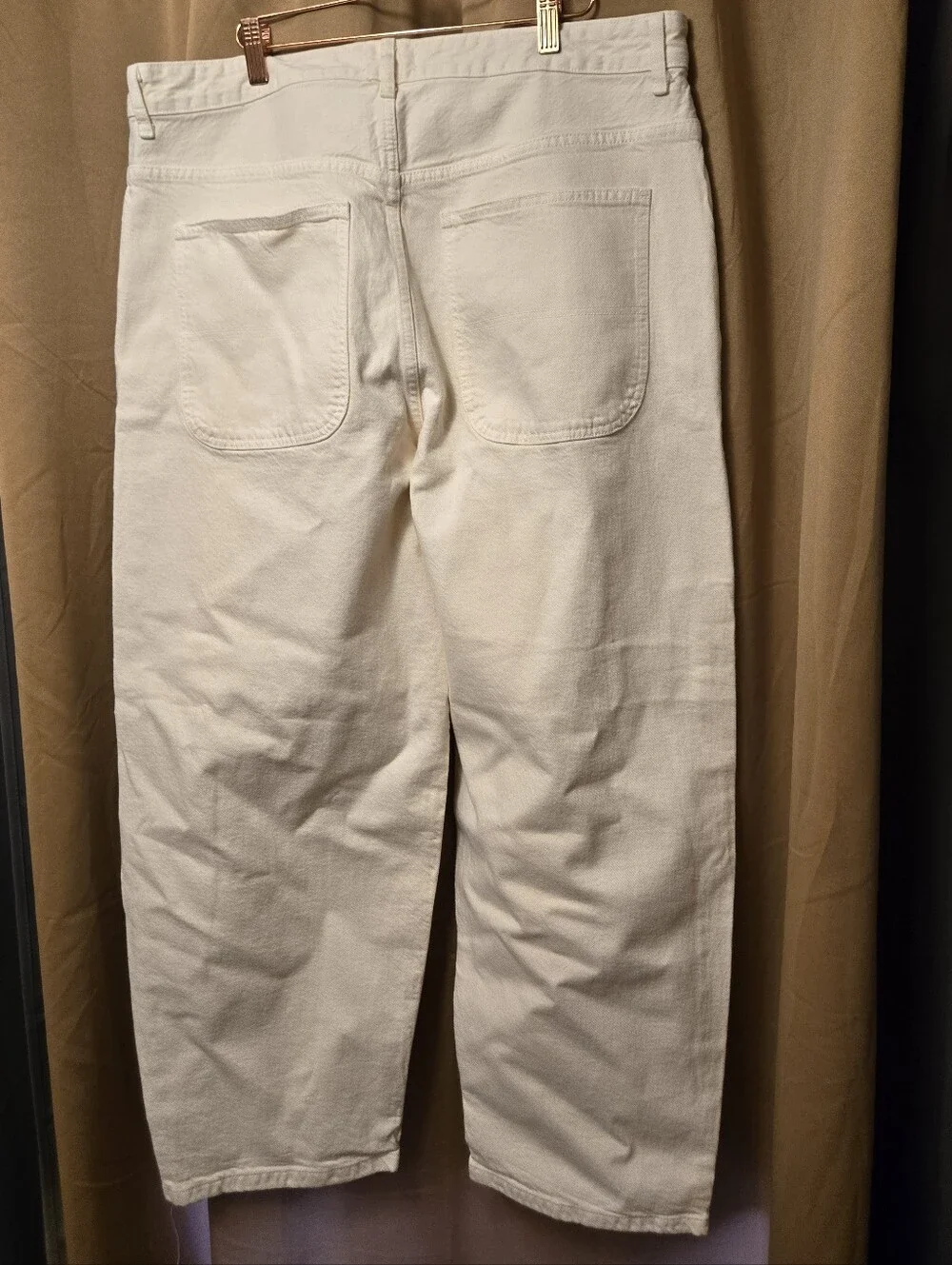 Cream Barrel Jeans